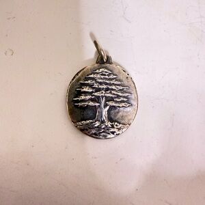 Rare Discontinued James Avery Pendant Silver Tree Pendant